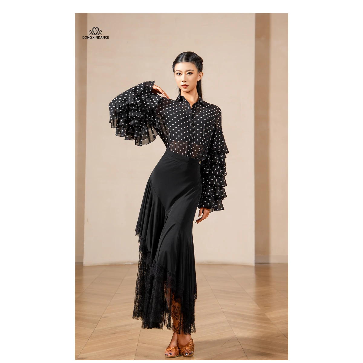 MT809 Women’s Ballroom Bodysuit Top (With Bra Pads & Briefs)